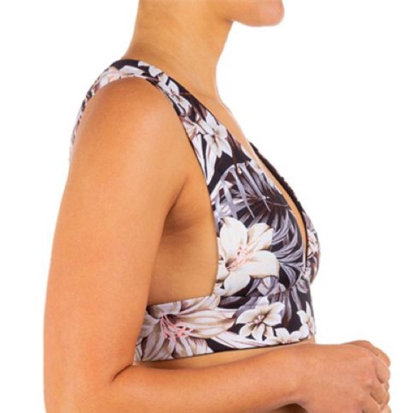 NWT Hurley HAWAIIANA WIDE STRAP TOP BIKINI SWIM tropical Hawaiian print beach - Picture 14 of 15